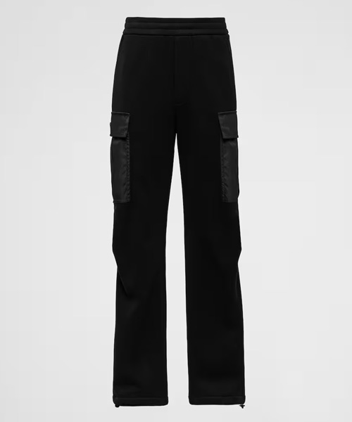 P-16724<br><b>PRADA</b><br>리나일론 디테일 코튼 플리스 팬츠</b><br>[매장가-330만원대]