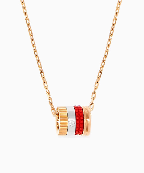 A-45650<br><b>BOUCHERON</b><br>콰트로 레드 에디션 미니 링 펜던트</b><br>[매장가-500만원대]