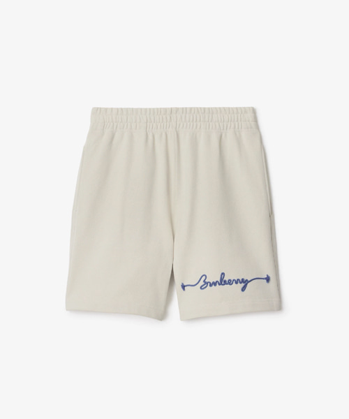 P-16730<br><b>BURBERRY</b><br>노트 로고 코튼 쇼츠</b><br>[매장가-110만원대]