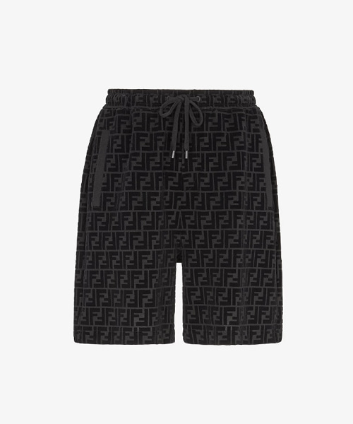 P-16748<br><b>FENDI</b><br>FF 블랙 피케 쇼츠</b><br>[매장가-140만원대]