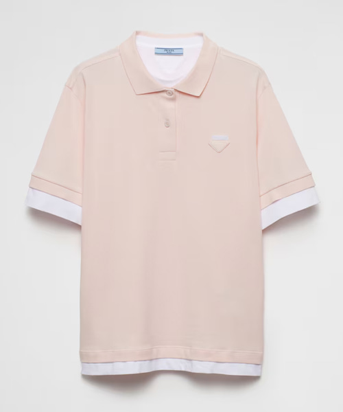 T-32292<br><b>PRADA</b><br>삼각 로고 패치 피케 폴로 셔츠</b><br>[매장가-150만원대]