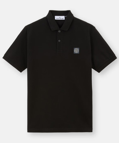 T-32320<br><b>STONE ISLAND</b><br>로고 자수 패치 코튼 폴로 셔츠</b><br>[매장가-20만원대]