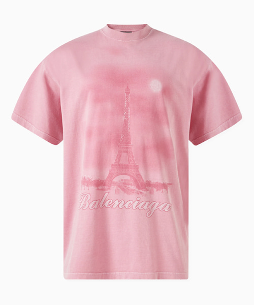 T-32313<br><b>BALENCIAGA</b><br>파리 문 코튼 숏 슬리브 티셔츠</b><br>[매장가-140만원대]