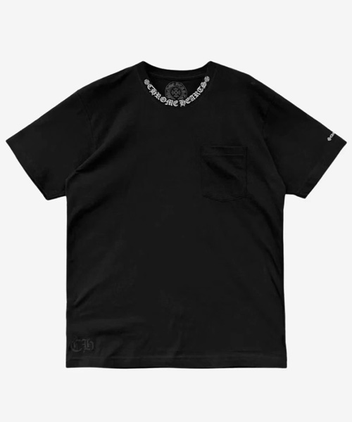 T-32349<br><b>CHROME HEARTS</b><br>넥 레터 로고 티셔츠</b><br>[매장가-40만원대]