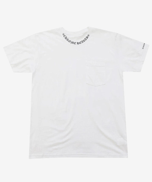 T-32348<br><b>CHROME HEARTS</b><br>넥 레터 로고 티셔츠</b><br>[매장가-40만원대]