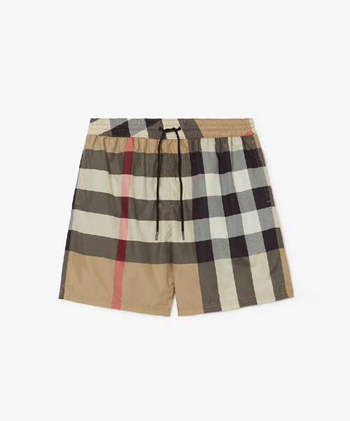 P-16764<br><b>BURBERRY</b><br>체크 스윔 쇼츠</b><br>[매장가-60만원대]