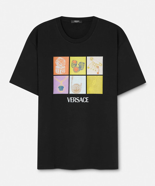 T-32355<br><b>VERSACE</b><br>팝 주얼리 프린트 코튼 티셔츠</b><br>[매장가-60만원대]