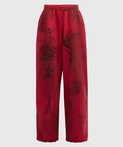 P-16761<br><b>BALENCIAGA</b><br>타투 코튼 스웨트 팬츠</b><br>[매장가-200만원대]