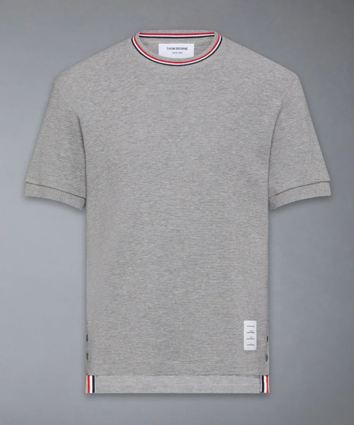 T-32360<br><b>THOM BROWNE</b><br>코튼 와플 리브 커프 티셔츠</b><br>[매장가-100만원대]