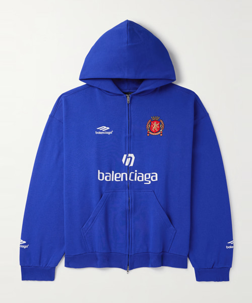 JK-25087<br><b>BALENCIAGA</b><br>로고 프린트 코튼 집업 후디</b><br>[매장가-150만원대]