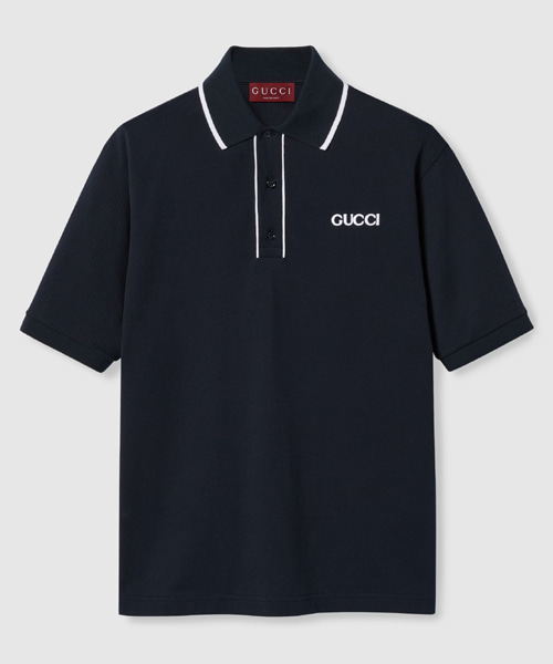T-32362<br><b>GUCCI</b><br>자수 코튼 피케 폴로셔츠</b><br>[매장가-110만원대]
