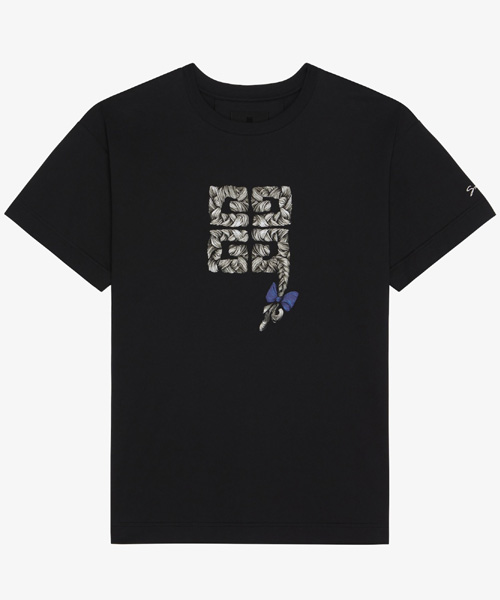 T-32365<br><b>GIVENCHY</b><br>4G BRAID 프린트 코튼 티셔츠</b><br>[매장가-90만원대]