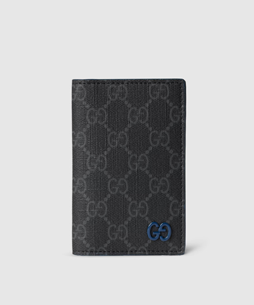 A-45957<br><b>GUCCI</b><br>블루 인테리어 GG 롱 카드 케이스</b><br>[매장가-50만원대]