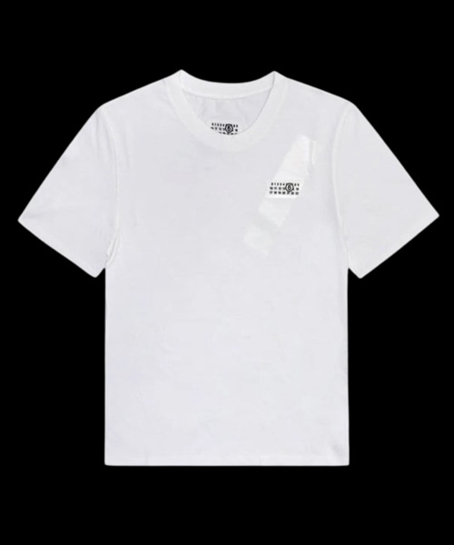 T-32377<br><b>MAISON MARGIELA</b><br>넘버 자수 패치 코튼 티셔츠</b><br>[매장가-30만원대]
