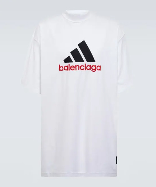 T-32381BALENCIAGA x ADIDAS로고 코튼 티셔츠[매장가-100만원대]